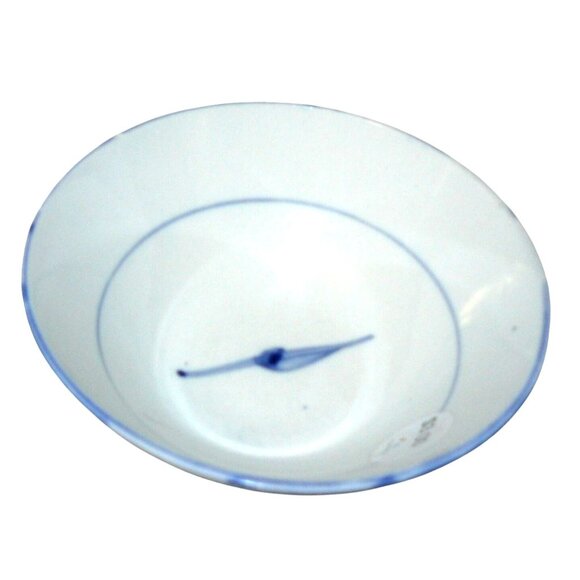 Set 5 Porcelain Blue & White Asian Rice Soup Dessert Bowls Hand Painted Vintage - Picture 7 of 7